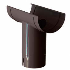 Воронка жолоба, алюміній, типорозмір 150, коричневий, Mazzonetto