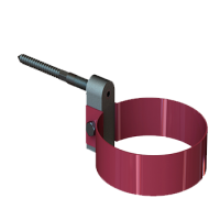 Крепление трубы (хомут), алюминий , типоразмер 100, вишневый, Mazzonetto