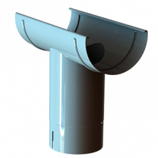 Воронка жолоба, алюміній, типорозмір 120, білий, Mazzonetto