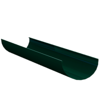 Желоб водосточный, 3 метра, алюминий , типоразмер 120, зеленый, Mazzonetto