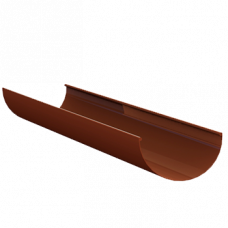 Жовоб водостічний, 3 метри, алюміній, типорозмір 120, червоно-цегляний, Mazzonetto