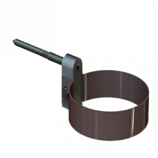 Кріплення труби (хомут), алюміній, типорозмір 100, коричневий, Mazzonetto