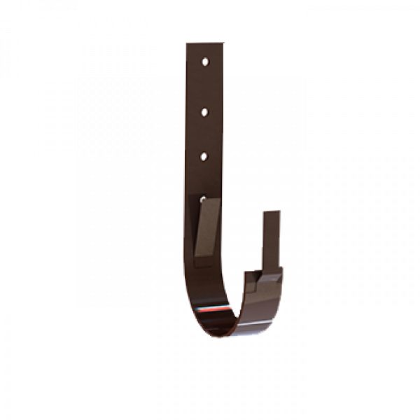 Кронштейн кріплення жолоба, алюміній, типорозмір 120, коричневий, Mazzonetto