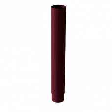 Сполучник колін, діаметр 100, 1 метр, типорозмір 100, алюміній, вишневий, Mazzonetto