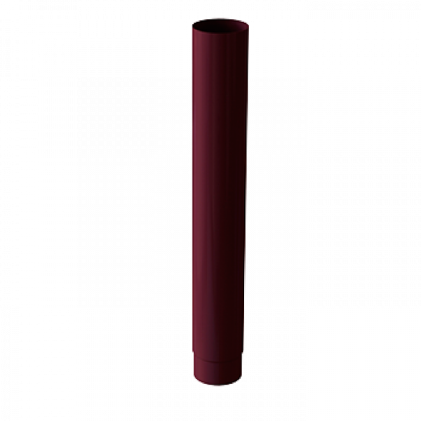 Сполучник колін, діаметр 100, 1 метр, типорозмір 100, алюміній, вишневий, Mazzonetto