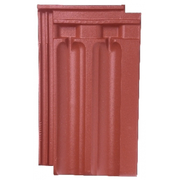 Керамічна черепиця Meyer-Holsen Doppelfalzziegel, Блекло-червоний