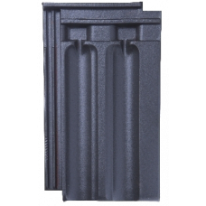 Керамічна черепиця Meyer-Holsen Doppelfalzziegel, Шиферно-чорний