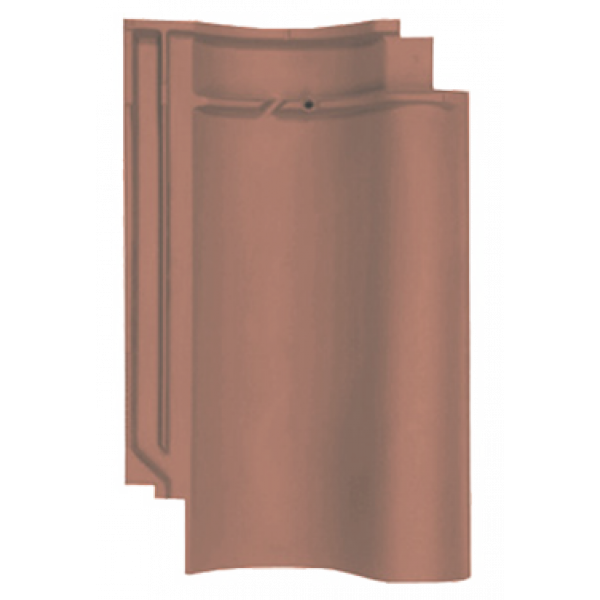 Керамічна черепиця Meyer-Holsen Vario Hohlfalzziegel, Блекло-червоний