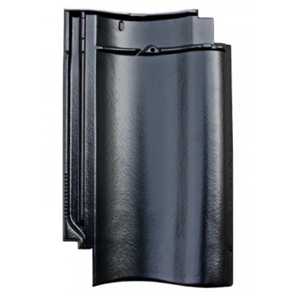 Керамічна черепиця Meyer-Holsen Vario Hohlfalzziegel, Чорний (Базальт)