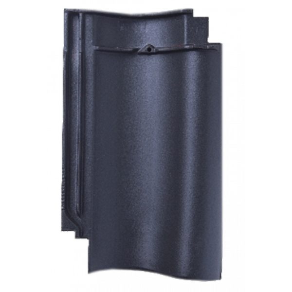 Керамічна черепиця Meyer-Holsen Vario Hohlfalzziegel, Шиферно-чорний