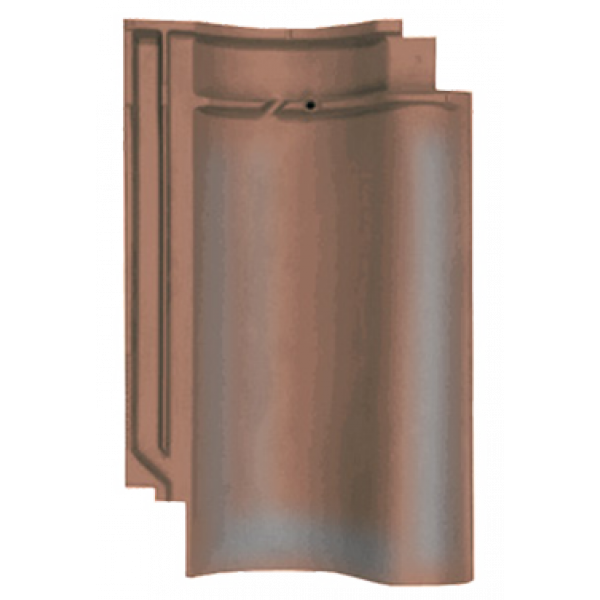 Керамічна черепиця Meyer-Holsen Vario Hohlfalzziegel, Коричневий-строкатий