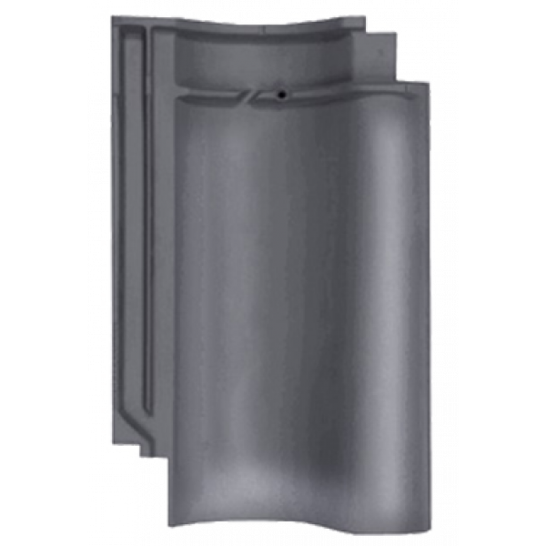 Керамічна черепиця Meyer-Holsen Vario Hohlfalzziegel, Сіро-чорний