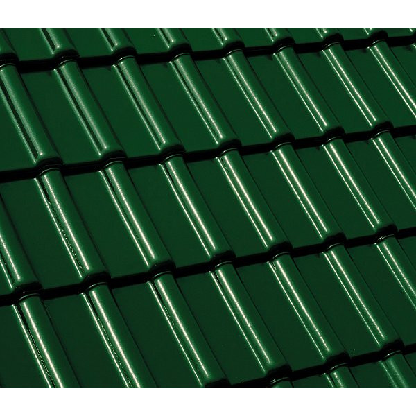 Керамічна черепиця Nelskamp F 10, Єлово-зелений глянцевий