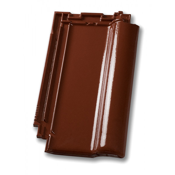 Керамічна черепиця Nelskamp F 10, Мигдально-коричневий глянцевий