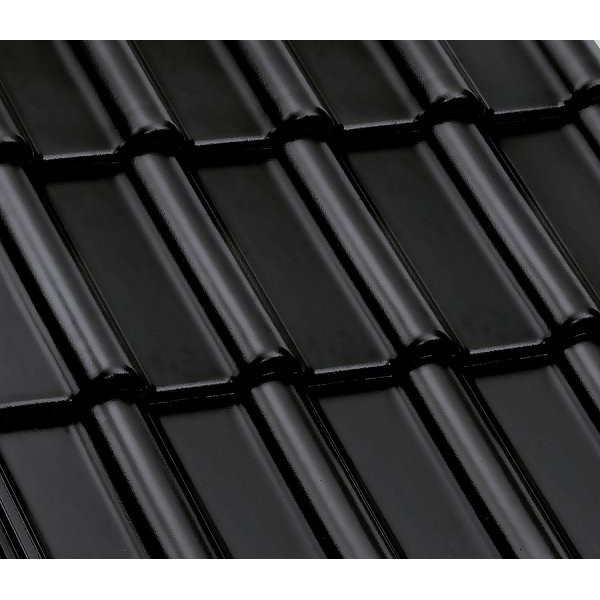 Керамічна черепиця Nelskamp F 10, Кобальтово-чорний глянцевий