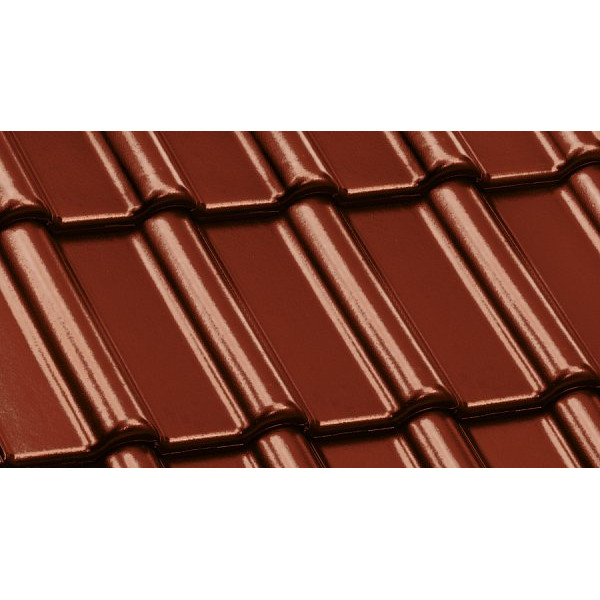 Керамічна черепиця Nelskamp F 10, Мигдально-коричневий глянцевий