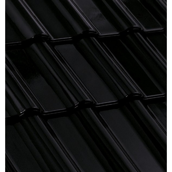 Керамічна черепиця Nelskamp F 12, Чорний глянцевий