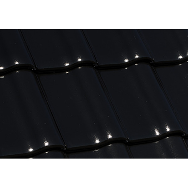 Керамічна черепиця Nelskamp F 8,5, Чорний глянцевий