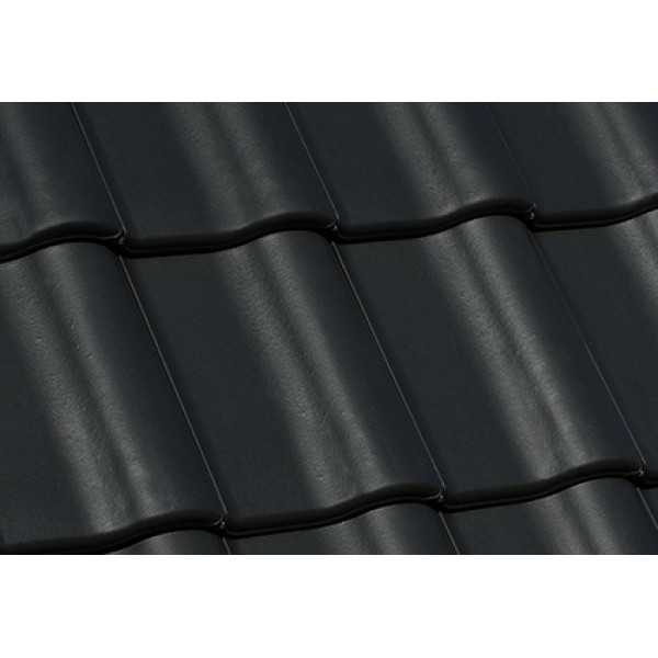 Керамічна черепиця Nelskamp F 8,5, Зістарений чорний