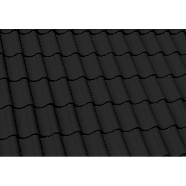 Керамічна черепиця Nelskamp H 15, Сланцево-чорний