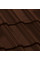 Керамічна черепиця Nelskamp F 12, Темно-коричневий глянцевий