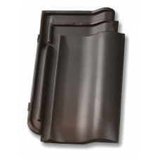 Керамічна черепиця Nelskamp F 15, Чорно-коричневий рустик