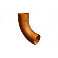 Коліно 72 градуси d-100 мм для круглого водостоку, алюміній, Черепично-червоний (RAL 8004), Prefa