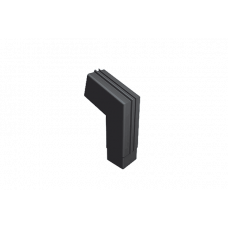 Коліно для квадратного водостоку 72 градуси d-100 мм коротке, алюміній, Темно-сірий RAL 7016, Prefa