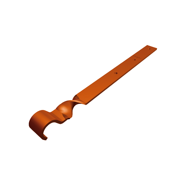 Підтримуючий бюгель 250-400 мм для круглого водостоку, алюміній, Черепично-червоний (RAL 8004), Prefa