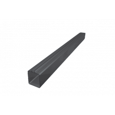 Труба квадратна 1,5 м, d-100 мм, 1,6 мм, алюміній, Темно-сірий RAL 7016, Prefa