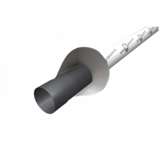 Труба кругла d-100 мм, 1,45 м, алюміній, Темно-сірий RAL 7016, Prefa