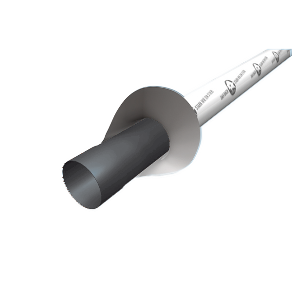 Труба кругла d-100 мм, 1,45 м, алюміній, Темно-сірий RAL 7016, Prefa