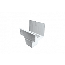 Вихід для труби квадратної d-100 мм, 333 мм для квадратного водостоку, алюміній, Білий, Prefa