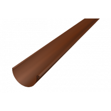 Жовоб півкруглий 3 м, алюміній, Коричневий, Prefa