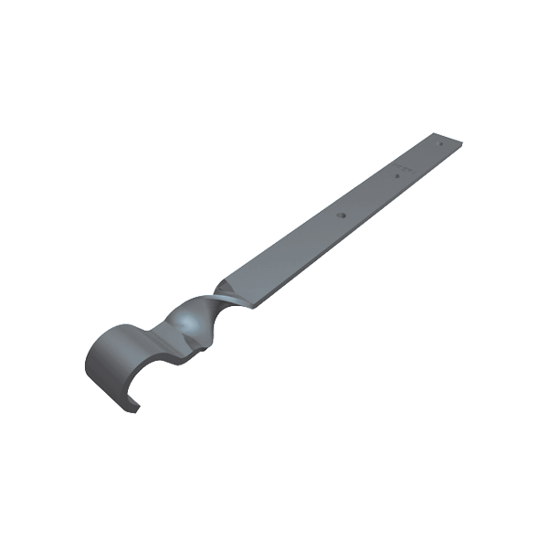 Підтримуючий бюгель 250-400 мм для круглого водостоку, алюміній, Темно-сірий RAL 7016, Prefa