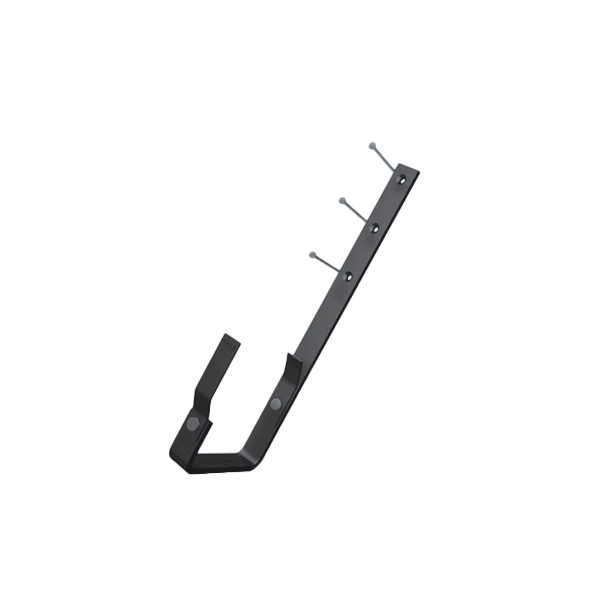 Гак прямокутного жолоба 333/28x7 мм, алюміній для квадратного водостоку, Темно-сірий RAL 7016, Prefa
