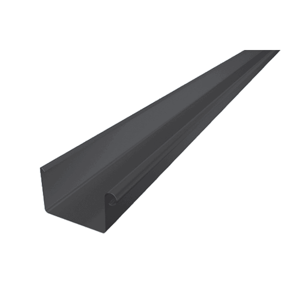 Жовоб прямокутний 3 м для квадратного водостоку, алюміній, Темно-сірий RAL 7016, Prefa