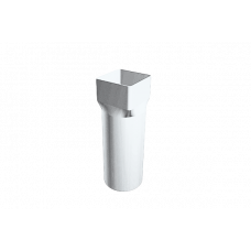 Ревізія труби квадратно d-100 мм, алюміній, Білий, Prefa