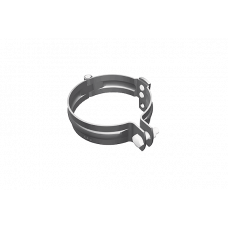 Хомут труби круглої d-100 мм, M10, без штира, алюміній, Білий, Prefa