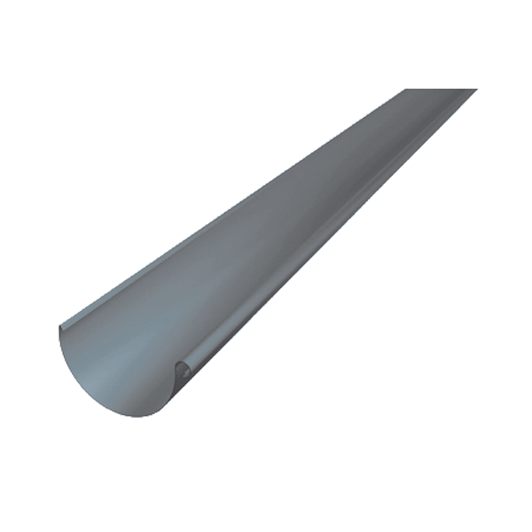 Жовоб півкруглий 3 м, алюміній, Темно-сірий RAL 7016, Prefa