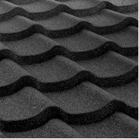 Композитна черепиця QueenTile Standard Black Grey