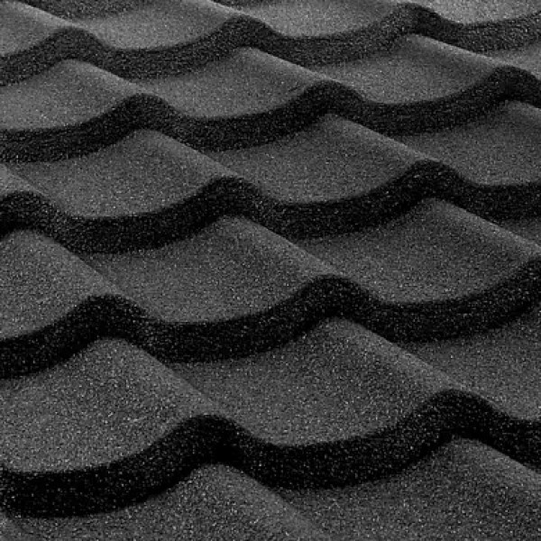 Композитна черепиця QueenTile Standard Black Grey