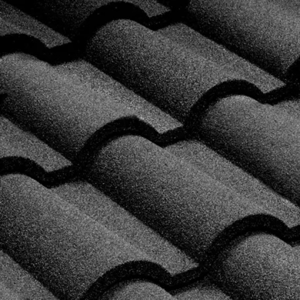 Композитна черепиця QueenTile Verona Black Grey