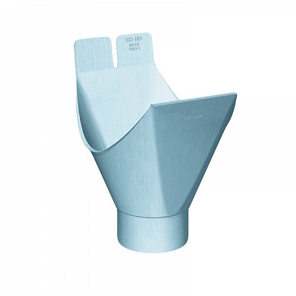 Воронка жолоба, півкругла, пряма, Сіро-блакитний, Розмір 333/100, RHEINZINK