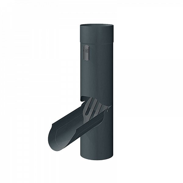 Клапан для збирання дощової води зі знімною сіткою, d-100 мм, Темно- сірий, RHEINZINK