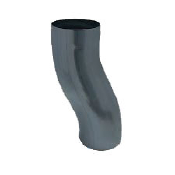 Коліно труби цокольне, d-100 мм, Темно-сірий, RHEINZINK