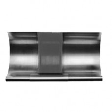 Компенсатор лінійного розширення для квадратного жолоба, розмір 333, 260 мм, темно- сірий, RHEINZINK