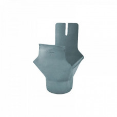 Вирва квадратного жолоба, круглий вихід, Сіро-блакитний, Розмір 333/100, RHEINZINK