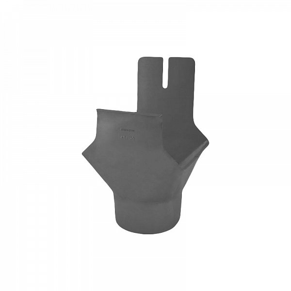 Вирва квадратного жолоба, круглий вихід, Темно-сірий, Розмір 333/100, RHEINZINK