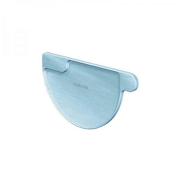 Заглушка напівкруглого жолоба ліва, розмір 400, Сіро-блакитний, RHEINZINK